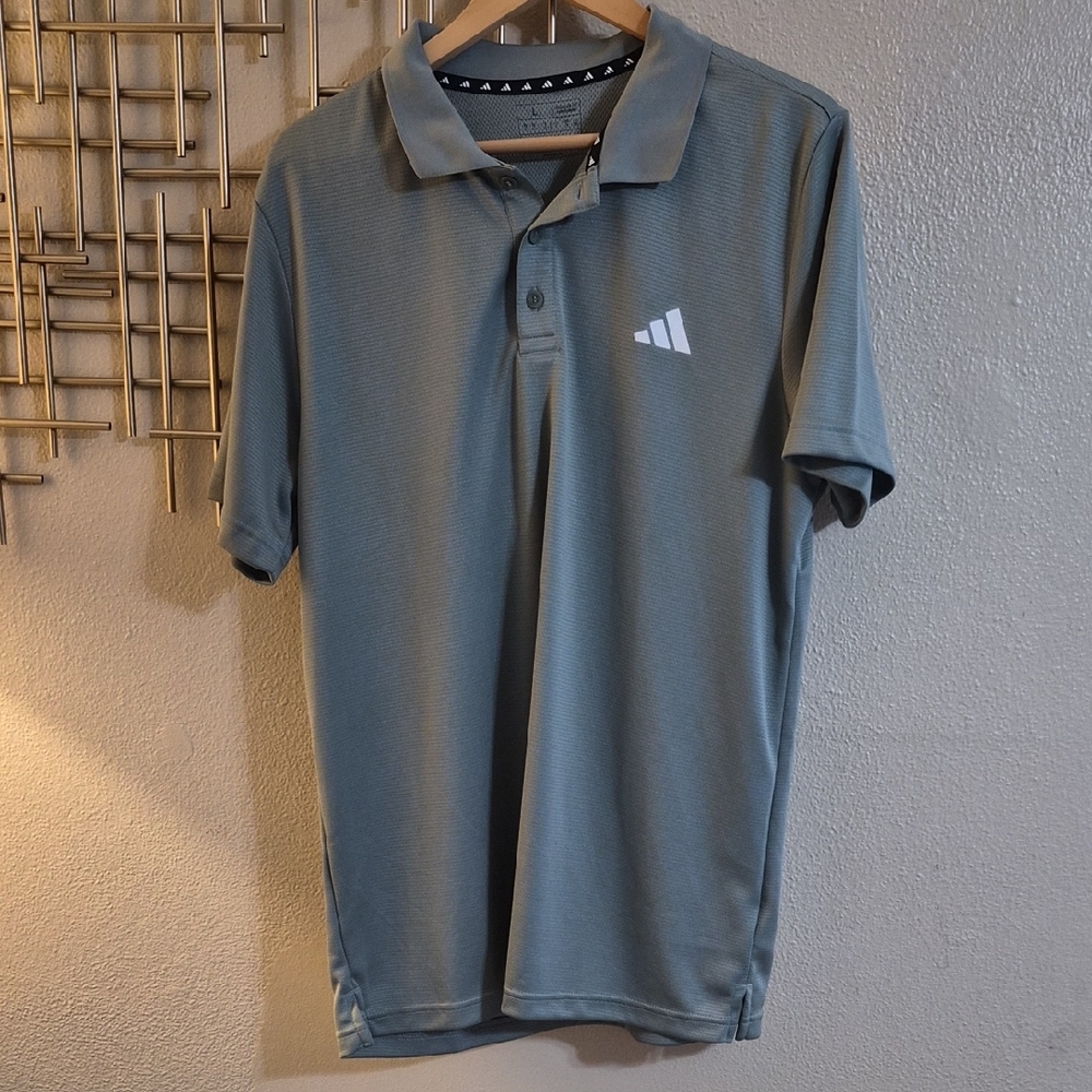 adidas Steel Blue Polo Shirt